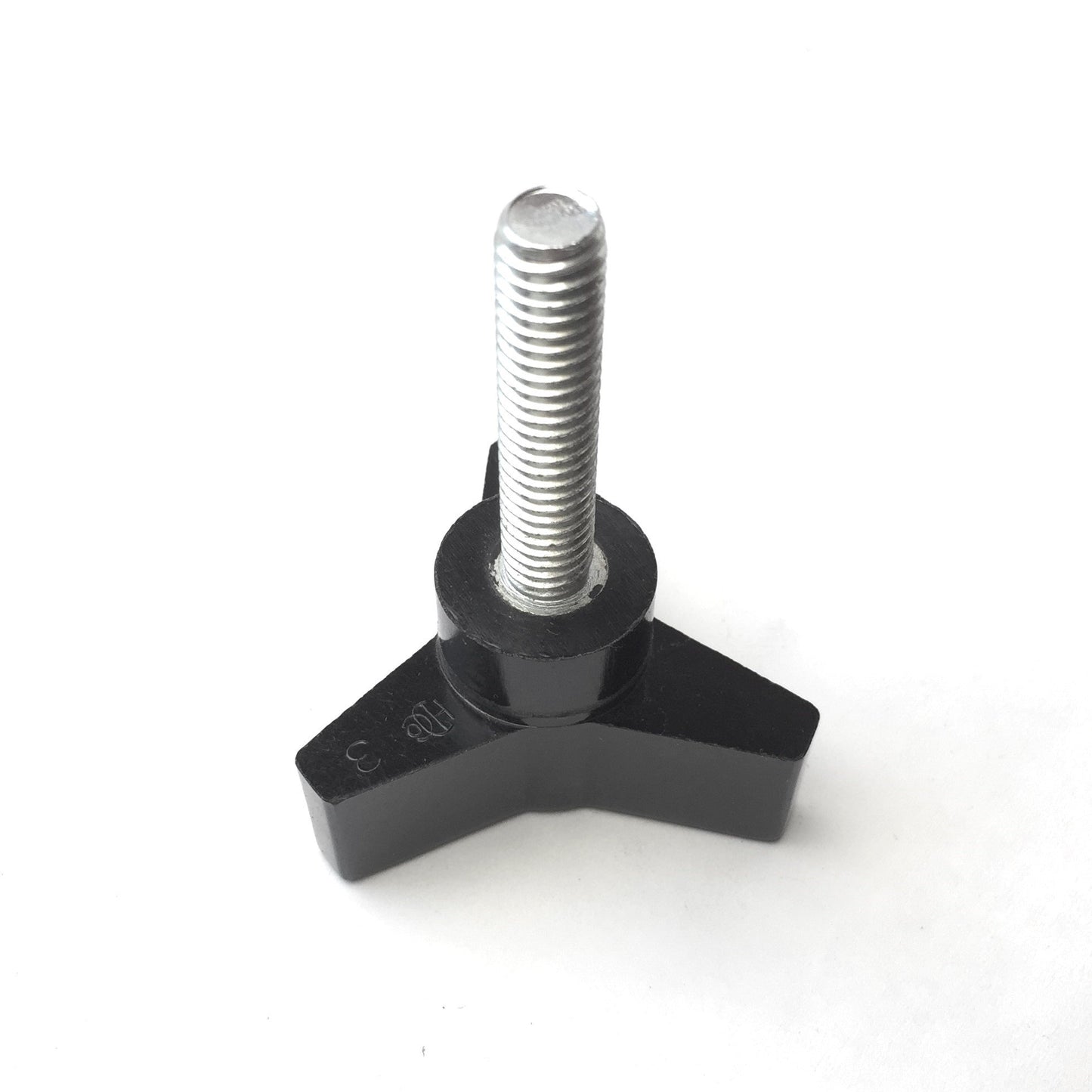 New – Open box Lot of 6 HDCo 3040 Black Three Arm Handle Knob Screw 5/16-18 Thread 1.5" Long