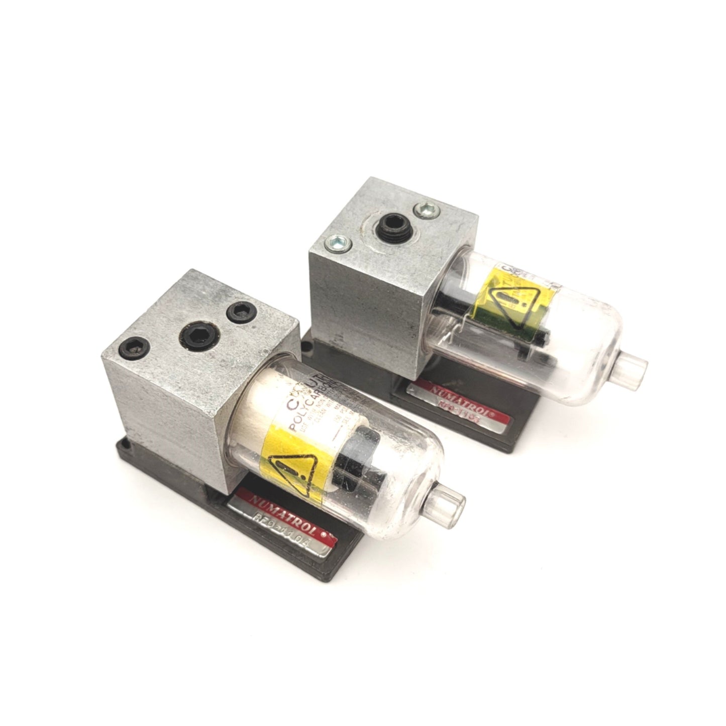 Used Lot of 2 Numatrol II 215-219A Pneumatic Filter, 150psi Max, Ports: 1/8"NPT