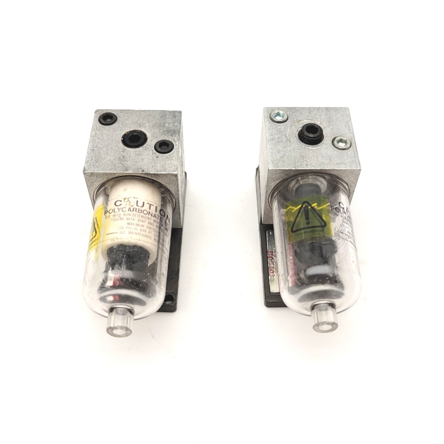 Used Lot of 2 Numatrol II 215-219A Pneumatic Filter, 150psi Max, Ports: 1/8"NPT