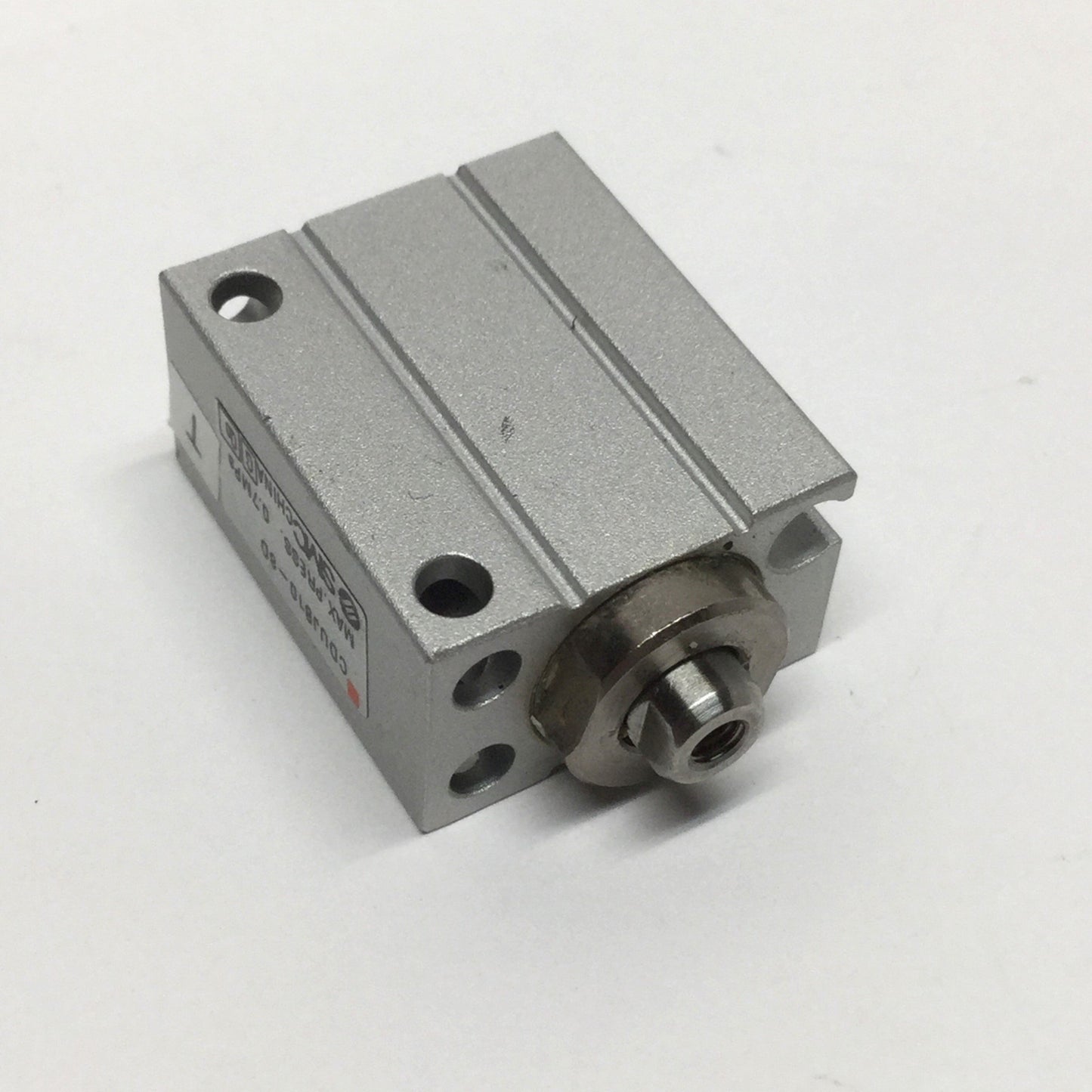 Used SMC CDUJB10-8D Mini Free-Mount Cylinder, 10mm Bore, 8mm Stroke, 0.7MPa M3 Ports