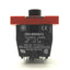 Used Telemecanique ZB2-BW0673 Thru-Hole Illuminated Pushbutton Contact DPST NO BA9s