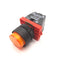 Used Schneider ZB2-BW0673 Amber Pilot Light Push Button Contact Circuit Board 2x NO