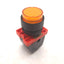 Used Schneider ZB2-BW0673 Amber Pilot Light Push Button Contact Circuit Board 2x NO