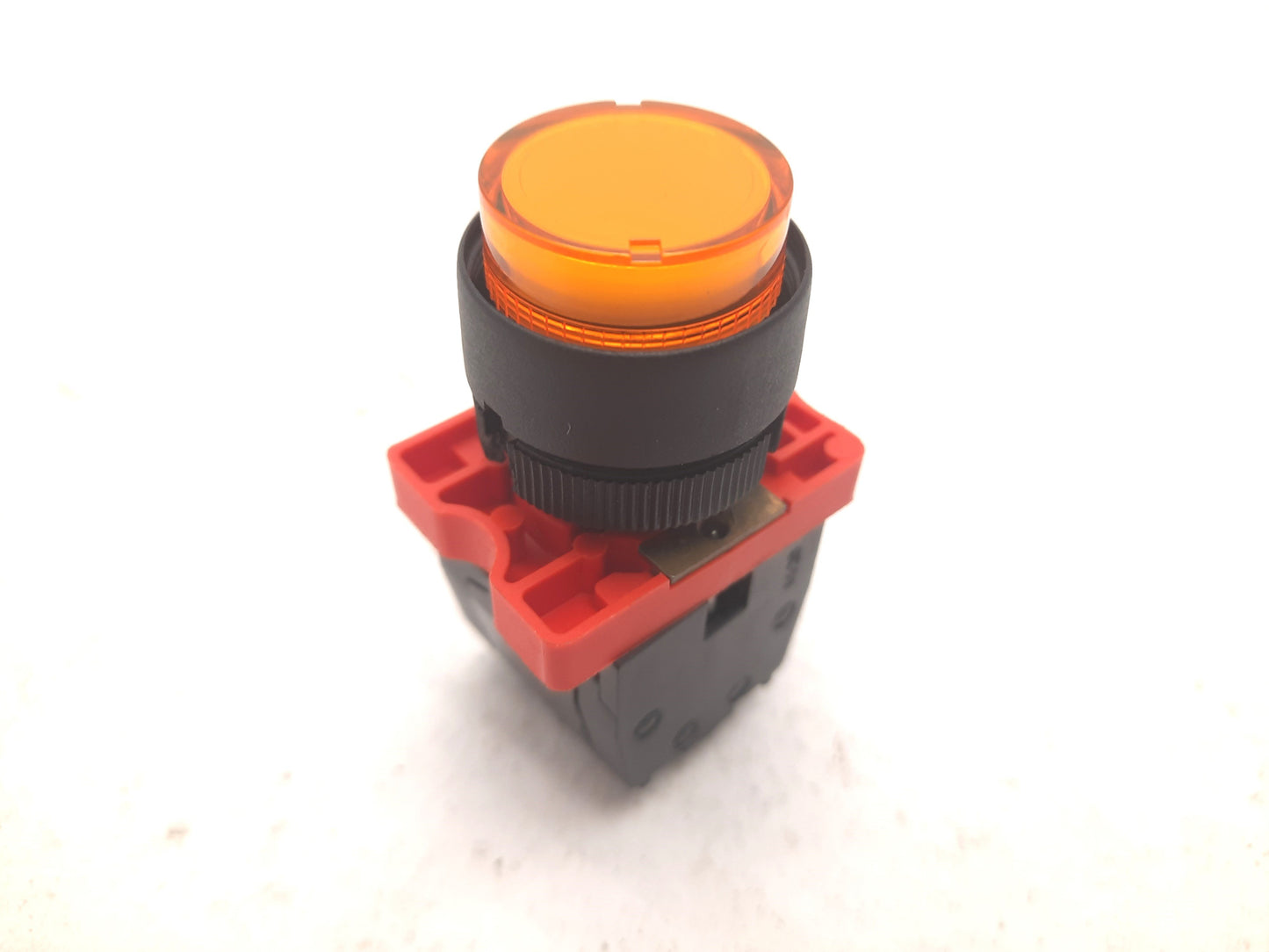 Used Schneider ZB2-BW0673 Amber Pilot Light Push Button Contact Circuit Board 2x NO
