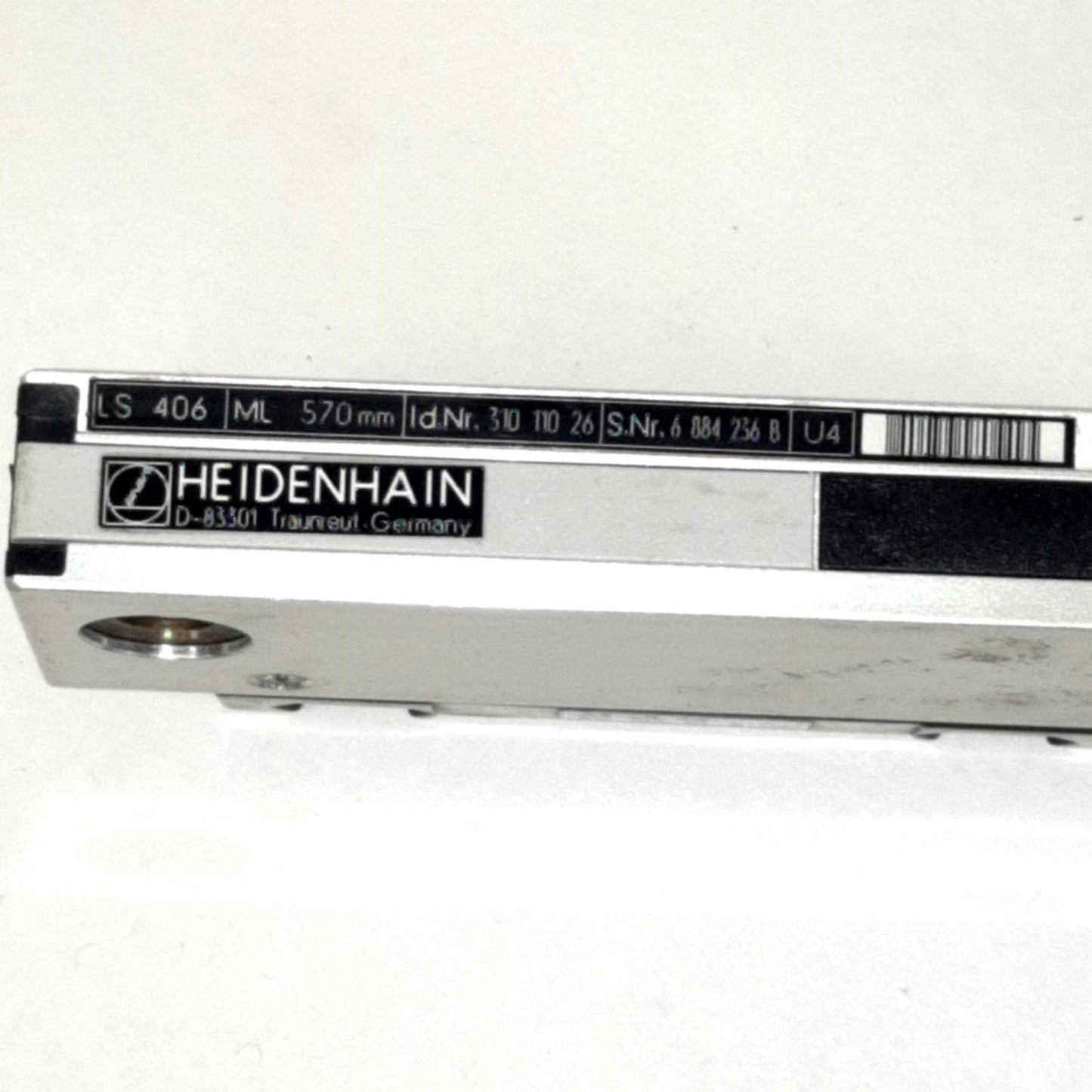 Used Heidenhain LS 406 Linear Encoder, Measuring Length: 570mm, 310 110 26