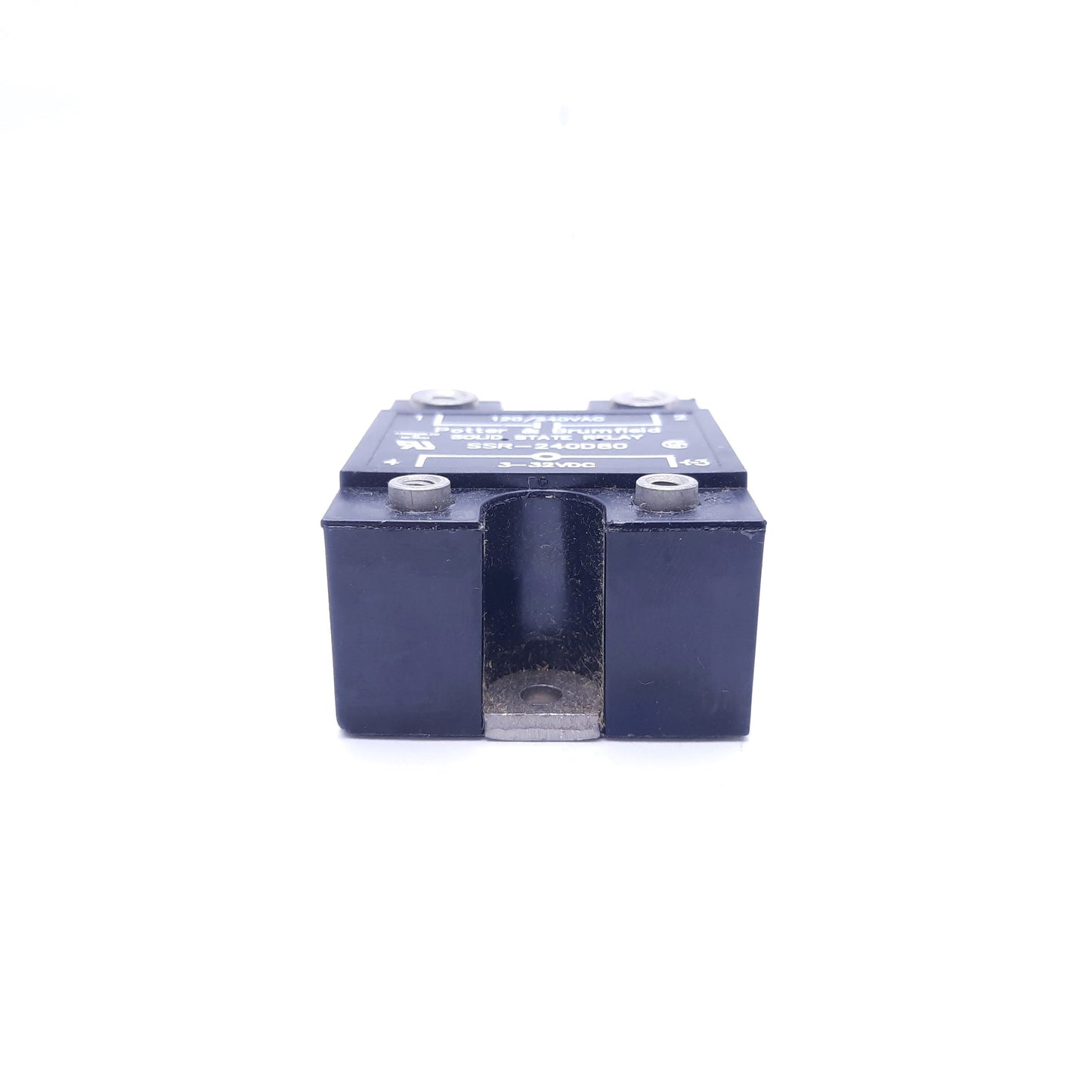 Used Potter and Brumfield SSR-240D80 Solid State Relay, 3-32 VDC In, 120/240 VAC Out