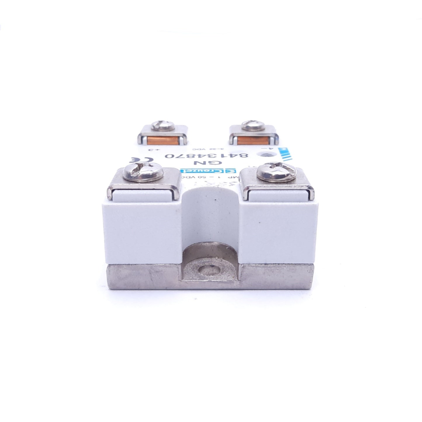 Used Crouzet GN 84134870 Solid State Relay, 3-32 VDC Input, 1-50 VDC/30 A Output