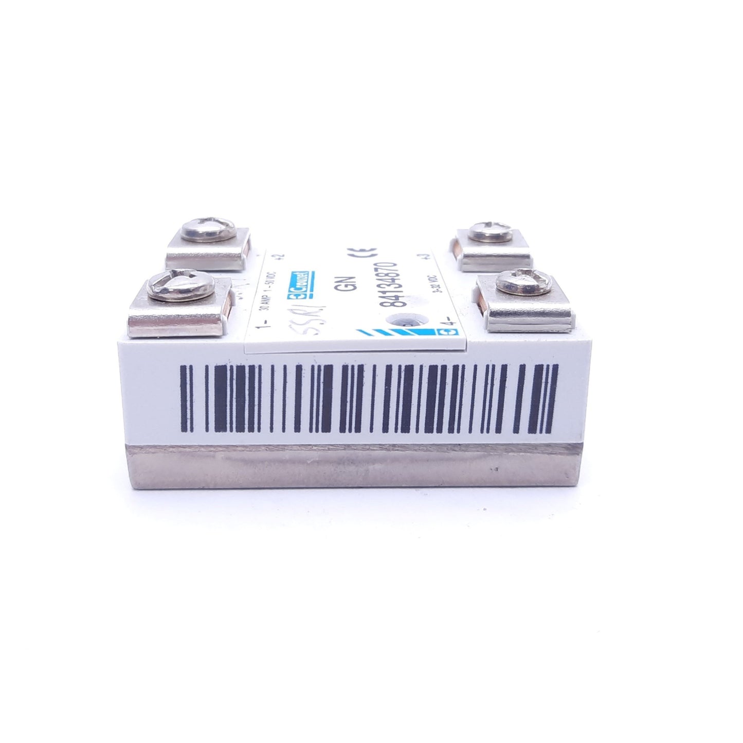 Used Crouzet GN 84134870 Solid State Relay, 3-32 VDC Input, 1-50 VDC/30 A Output