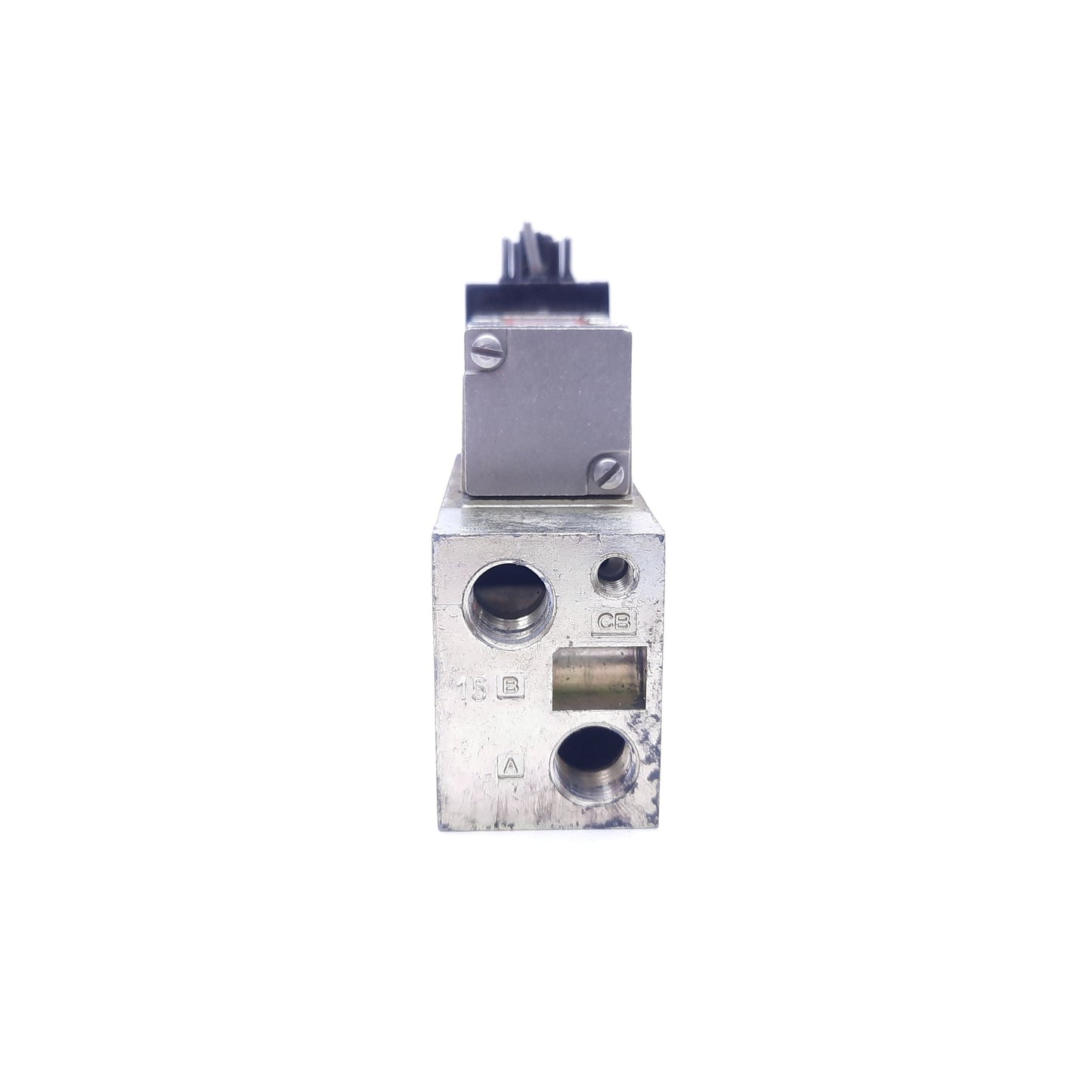 Used Numatics 031SA415E 150 PSIG Solenoid Valve & Base With 236-115B Solenoid, 24 VDC
