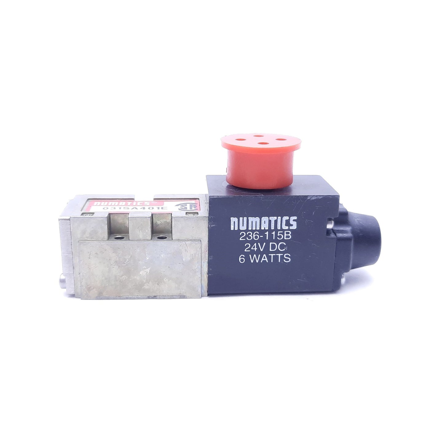 New – Open box Numatics 031SA401E Solenoid Valve, Voltage 24 VDC, Pressure 150 PSIG, Watts 6 W