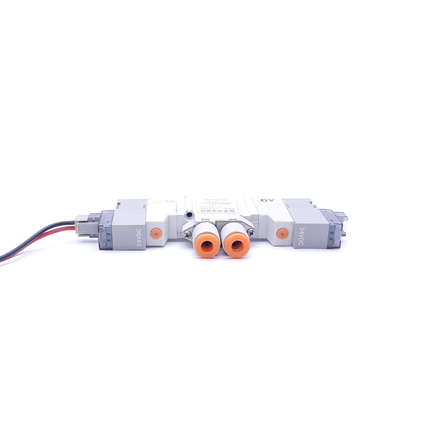 Used SMC SY3220 Two Signal/Two Way Double Solenoid Valve, 24 VDC, 0.1-0.7 MPa, 5 Port