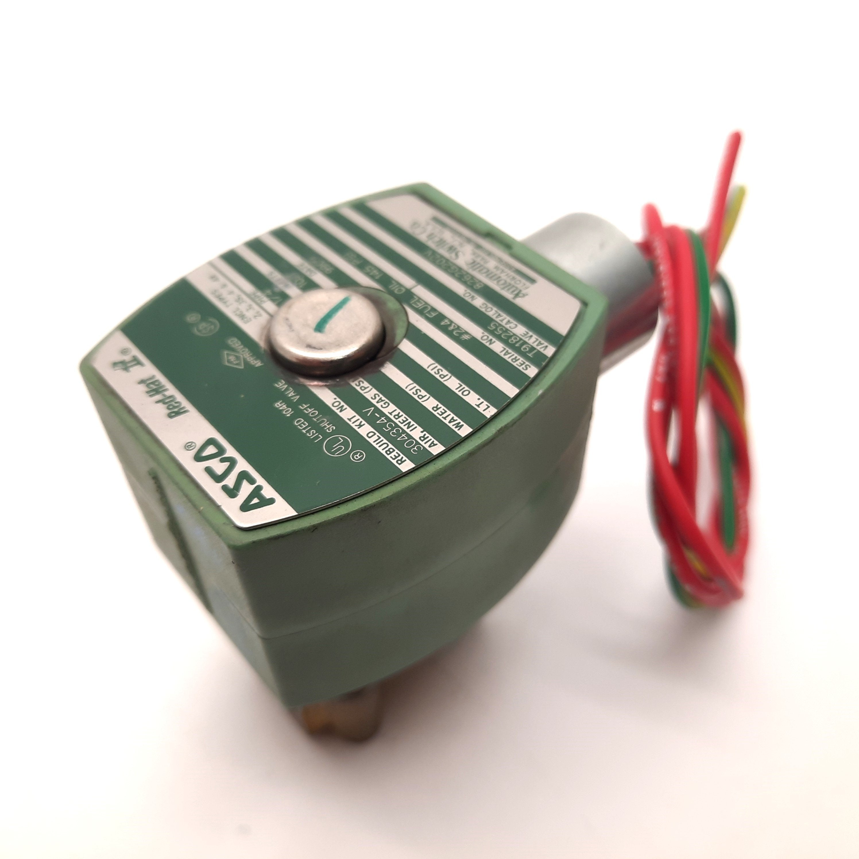 Asco Red Hat 8262G202V Fuel Oil Solenoid Valve Pressure 145psi Ports Next Day Automation