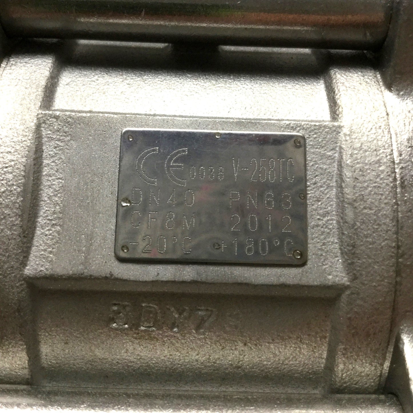Used Modentic V-258TC Stainless Steel CF8M Sanitary Fitting Ball Valve DN40 1-1/2"