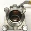 Used Modentic V-258TC Stainless Steel CF8M Sanitary Fitting Ball Valve DN40 1-1/2"