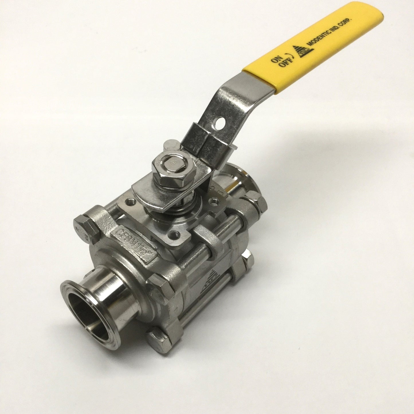 Used Modentic V-258TC Stainless Steel CF8M Sanitary Fitting Ball Valve DN40 1-1/2"