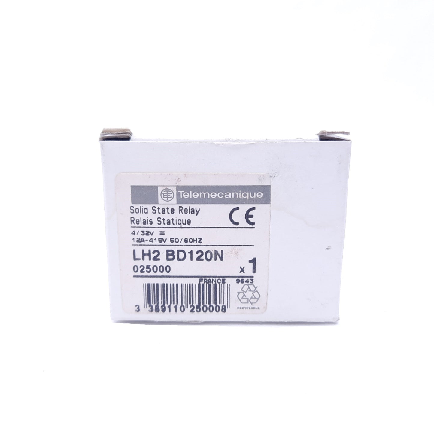 New – Open box Telemecanique LH2 BD 120N Solid State Relay, 415VAC 12A Input, 4-32 VDC Output