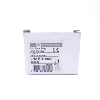 New – Open box Telemecanique LH2 BD 120N Solid State Relay, 415VAC 12A Input, 4-32 VDC Output