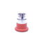 Used Lot of 2 Red Emergency Stop Push Twist/Maintained Switch Heads, 1-1/2" Diameter