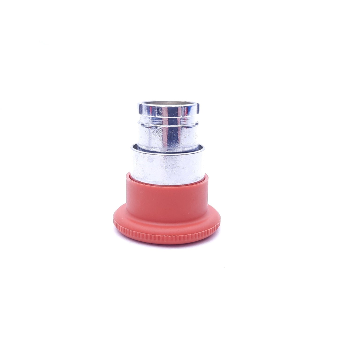 Used Lot of 2 Red Emergency Stop Push Twist/Maintained Switch Heads, 1-1/2" Diameter