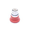 Used Lot of 2 Red Emergency Stop Push Twist/Maintained Switch Heads, 1-1/2" Diameter