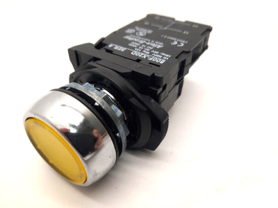Used Allen Bradley Yellow Push Button 800F-X20D Ser A Contacts 2x NO 690V 10A 4KV