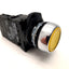 Used Allen Bradley Yellow Push Button 800F-X20D Ser A Contacts 2x NO 690V 10A 4KV