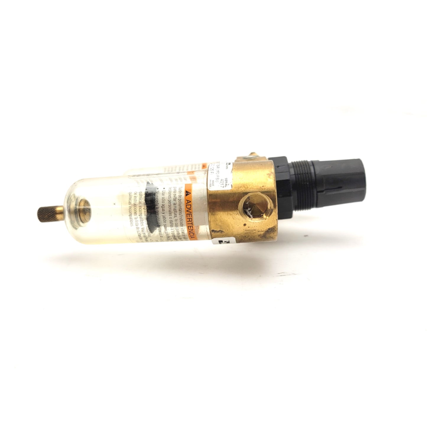 Used Parker Watts L509-02AX33 R364-02C F503-02AHX33 Filter Regulator Assembly, 125psi