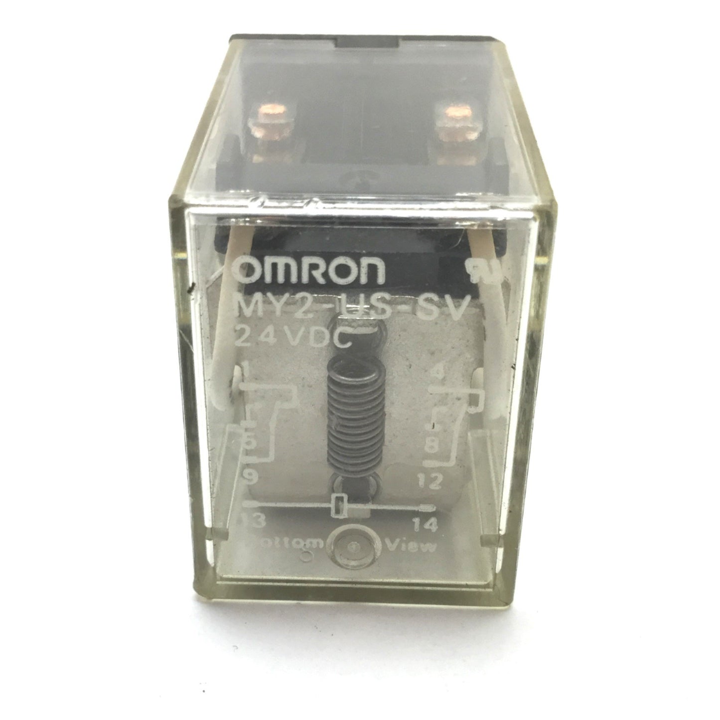 Used Omron MY2-US-SV Ice Cube Relay, DPDT, Coil: 24VDC, 5A 240VAC 28VDC & Base