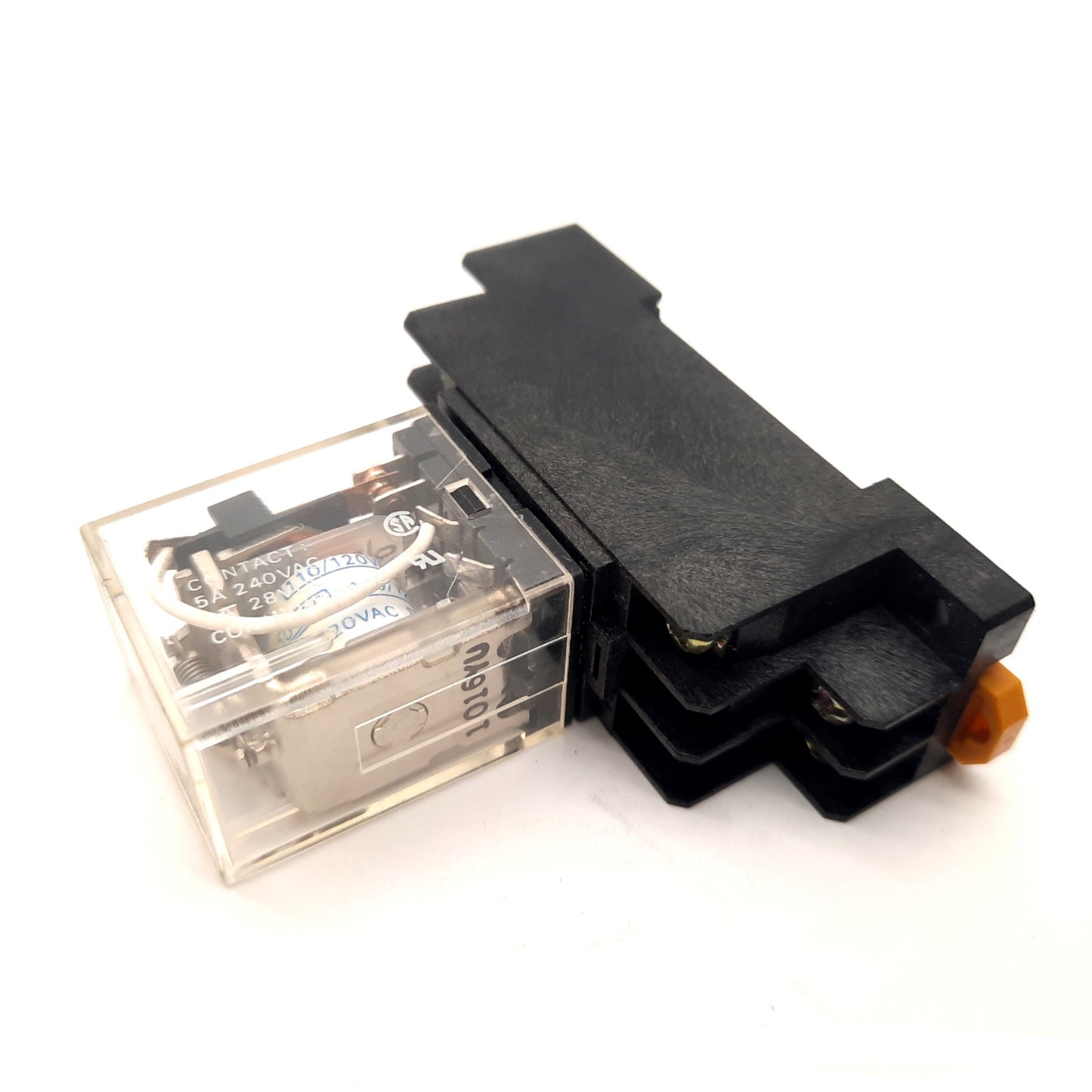 Used Omron MY2-US-SV Ice Cube Relay, DPDT, Coil: 24VDC, 5A 240VAC 28VDC & Base