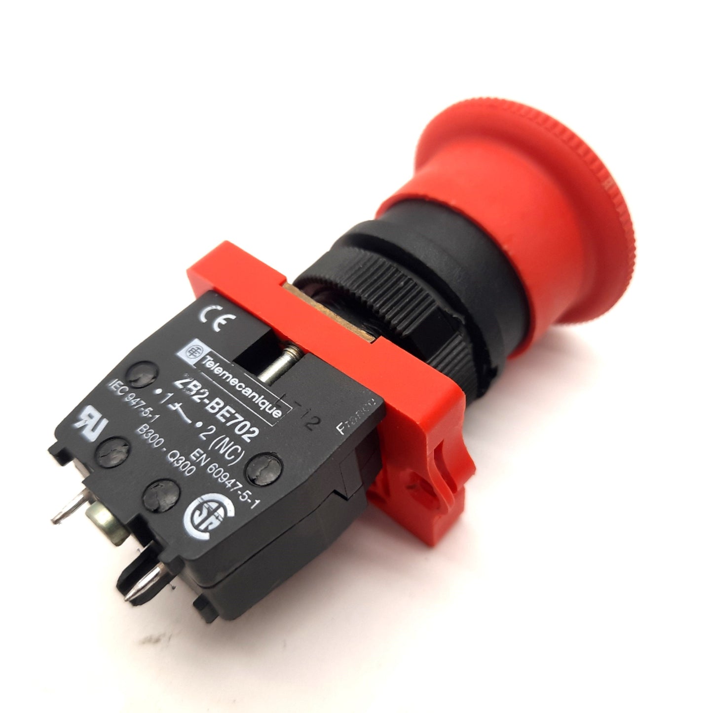 Used Schneider Telemecanique E-Stop Push Button ZB2-BE702 Contact NC Circuit Board