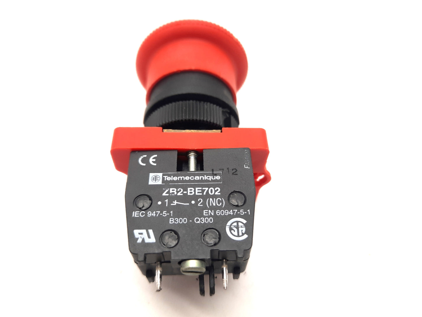 Used Schneider Telemecanique E-Stop Push Button ZB2-BE702 Contact NC Circuit Board