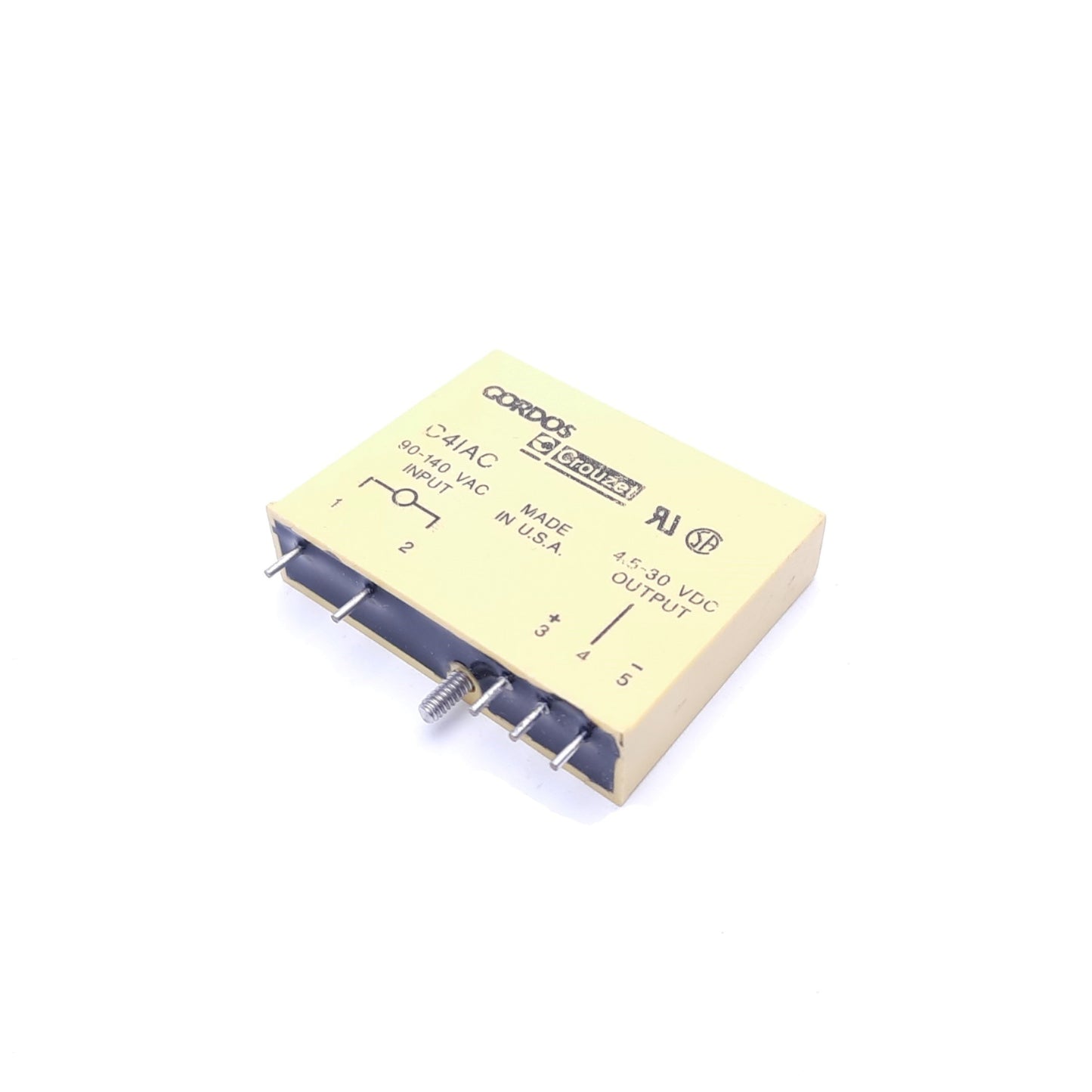 Used Gordos Crouzet C4IAC Solid State Relay, 90-140 VAC Input, 4.5-30 VDC Output