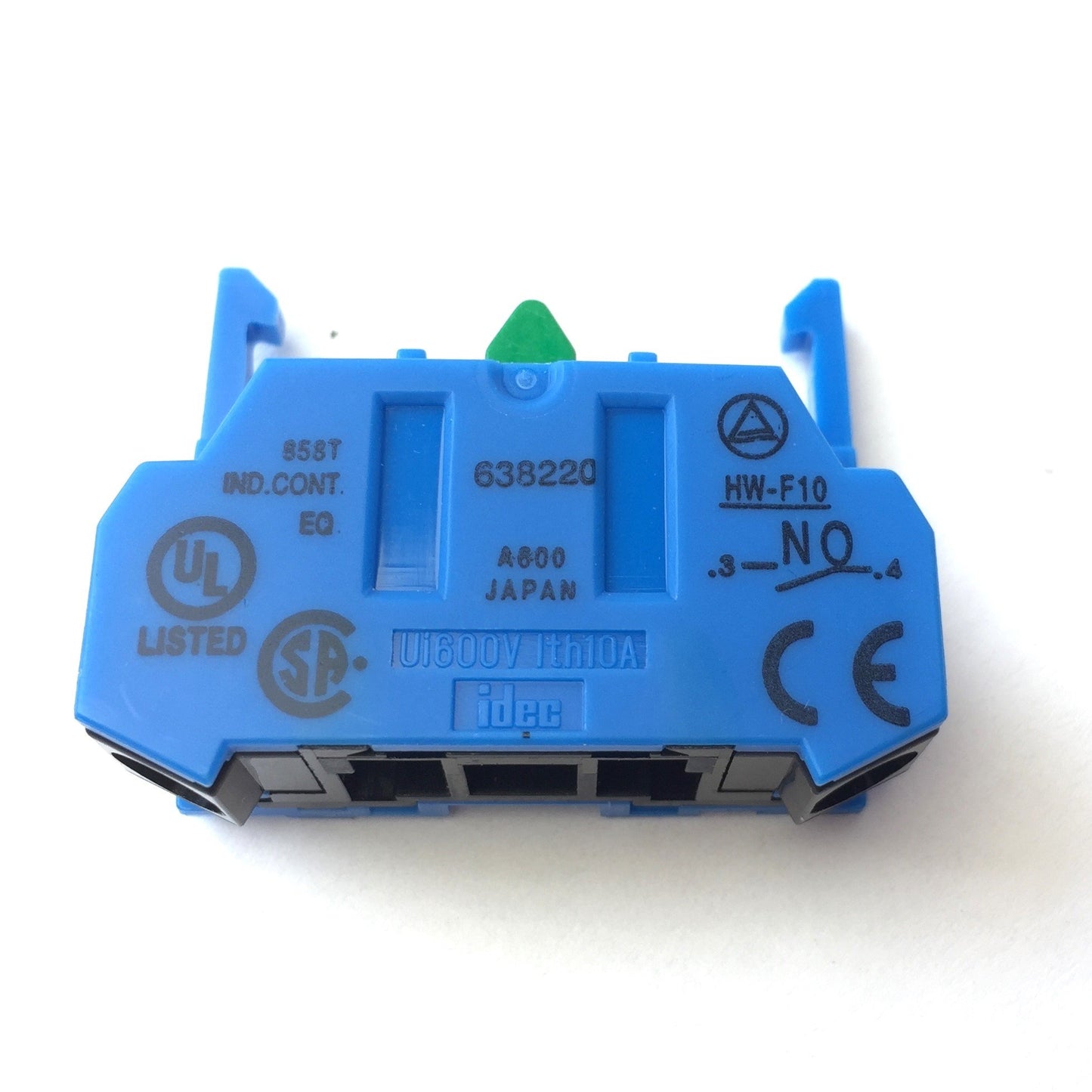 New – Open box Lot of 5 Idec HW-F10 Normally Open Switch Contact Blocks, SPST-NO, 600V 10A