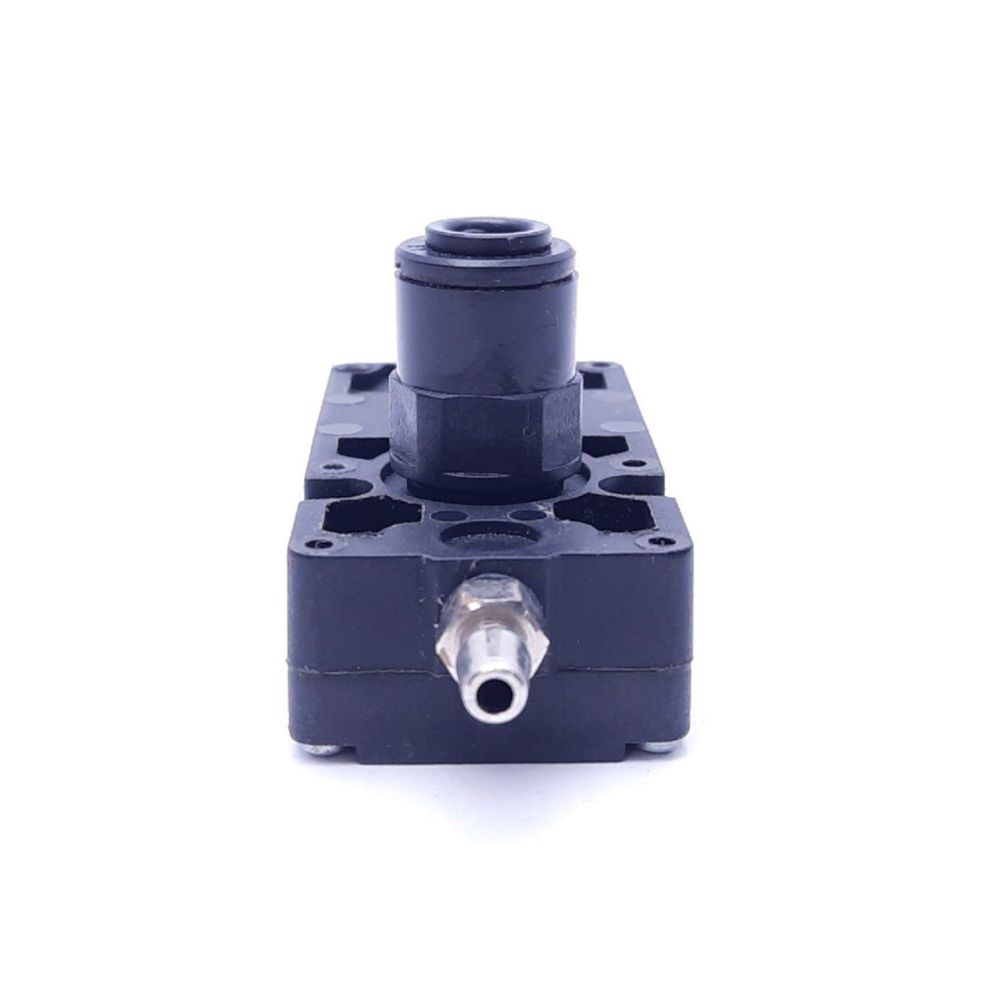 Used PIAB X10-32.01.084 Vacuum Pump, 18in-Hg, 87 PSI/0.6 MPa, 1/8" NPT & 10-32 Ports