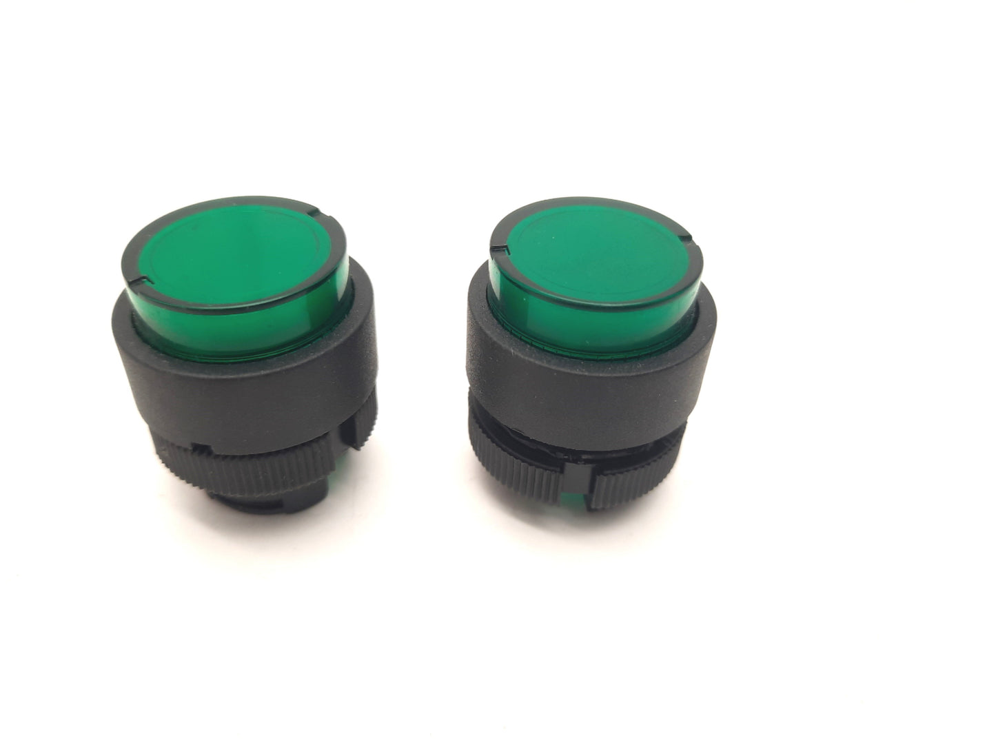 Used Lot of 2 Schneider Telemecanique ZB2 Harmony XAC XACA Green Push Button Cover