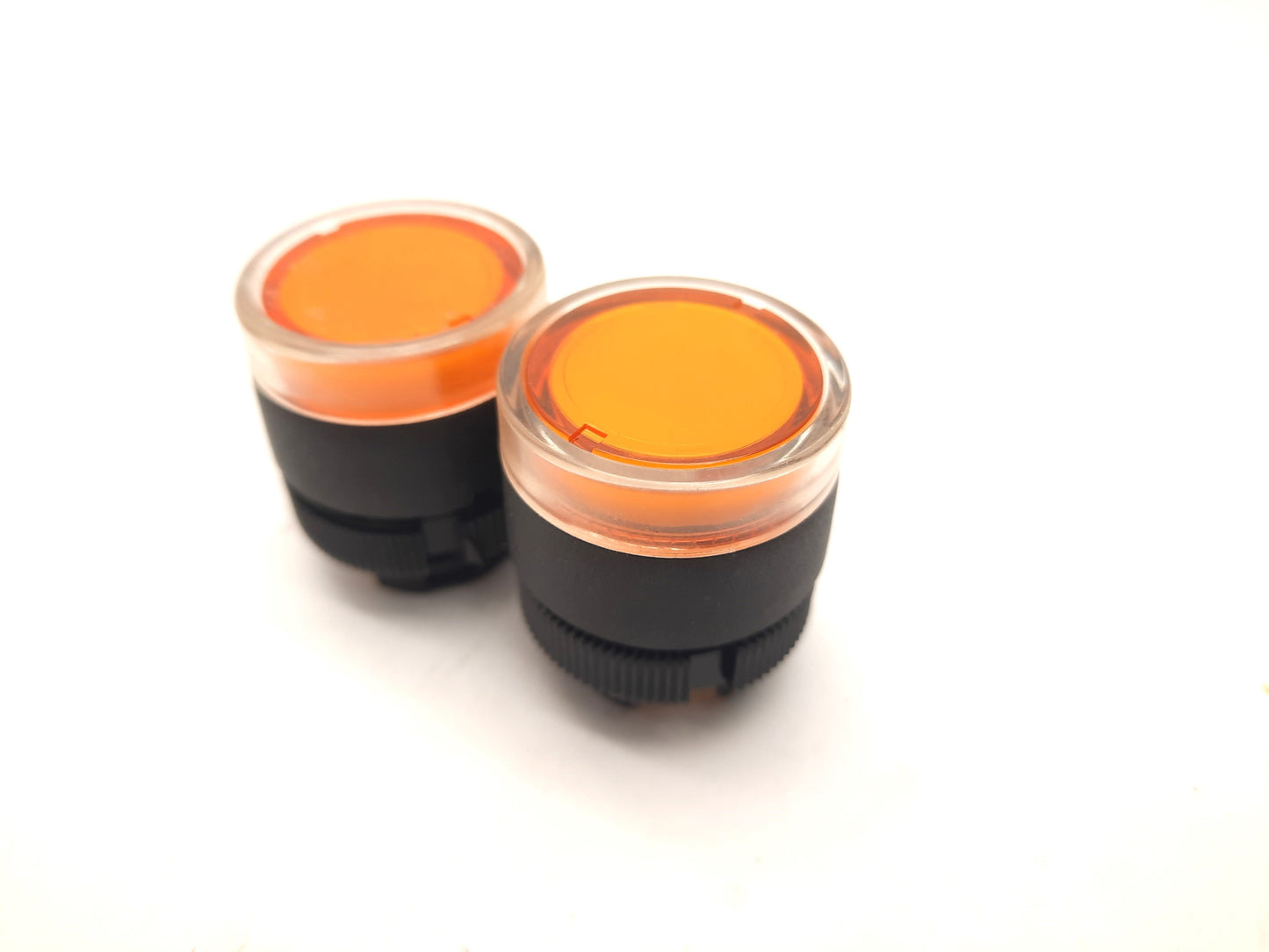 Used Lot of 2 Schneider Telemecanique ZB2 Harmony XAC XACA Amber Push Button Cover