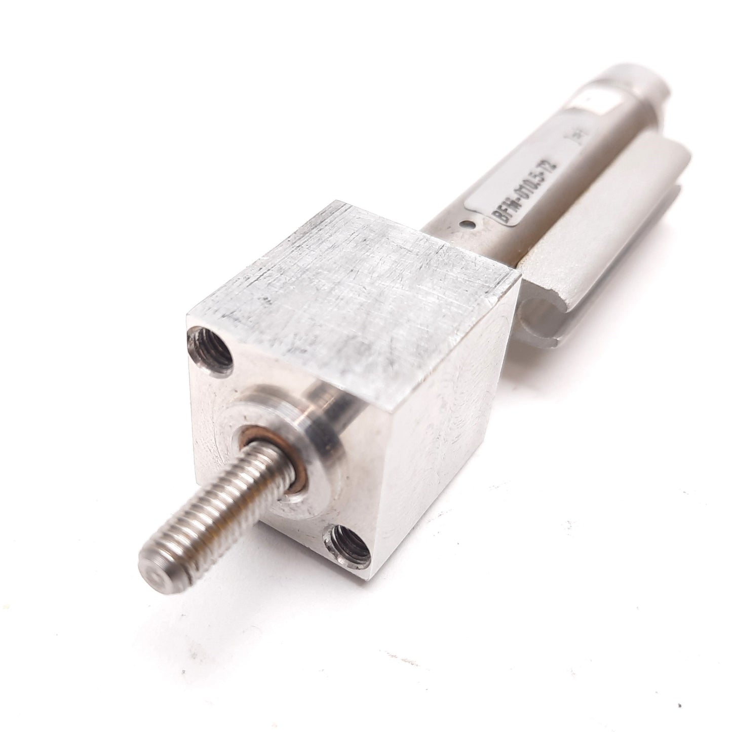 Used Bimba BFM-010.5-T2 Spring Return Cylinder Bore: 7/16", Stroke: 0.5", 10-32