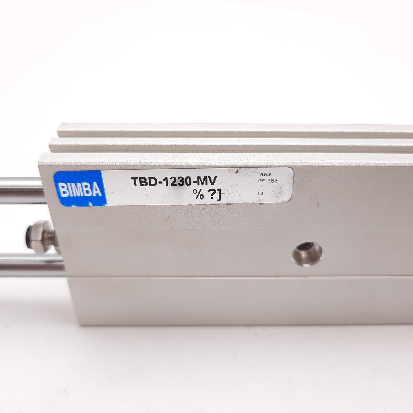 Used Bimba TBD-1230-MV Twin Bore Double End Cylinder, Bore 12mm, Stroke 30mm