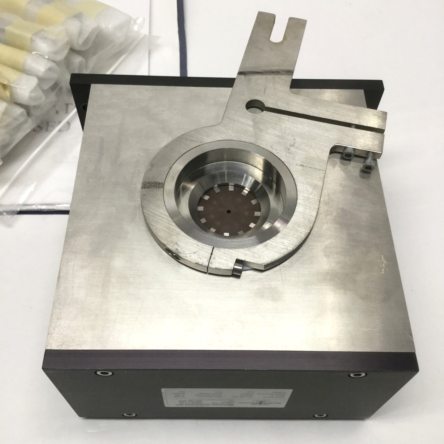 Used Machine Solutions 301105-02H Stent Crimper Head, 70mm Length, 0.5-10mm Diameter