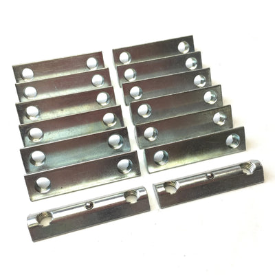 Used Lot of 14 Parker 20-050 Standard Double T-Nut Fasteners, 30 40 Series, M8 Thread