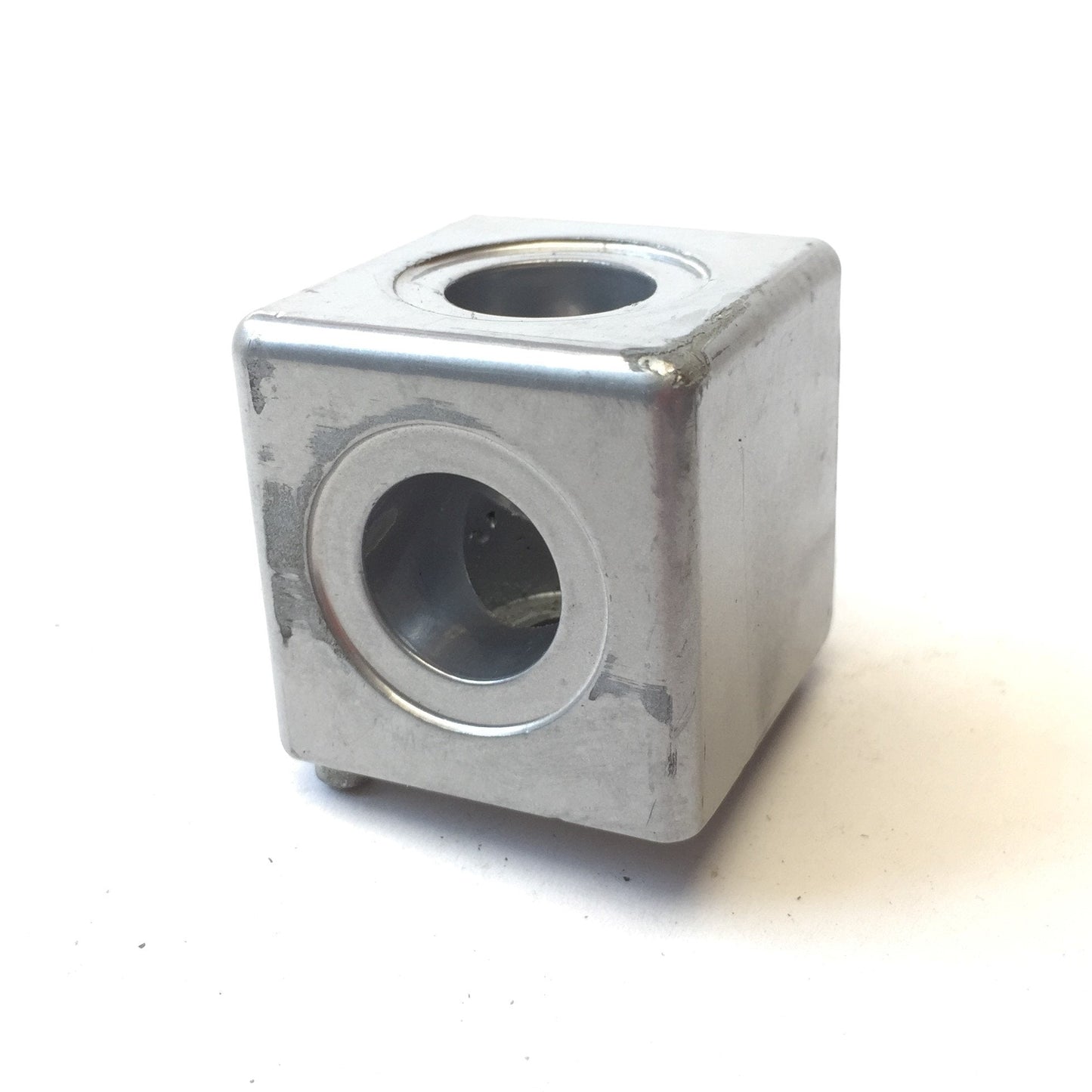Used Lot of 4 Parker 18-826 Square Aluminum Extrusion Corner Connector & Plug, 2-Way