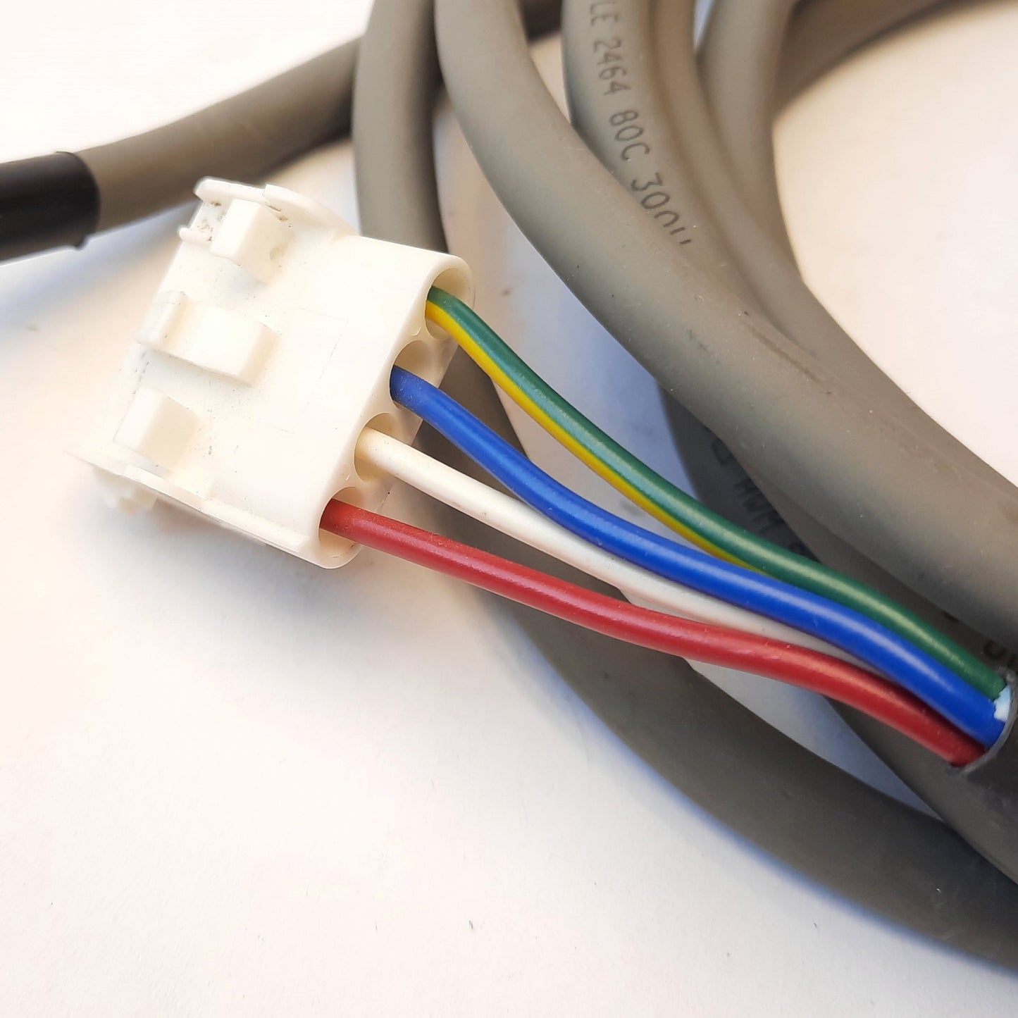 Used Yaskawa JZSP-CMM00-05 (A) (5) Servomotor Cable, 11', 4-Pole Plug to Flying Leads