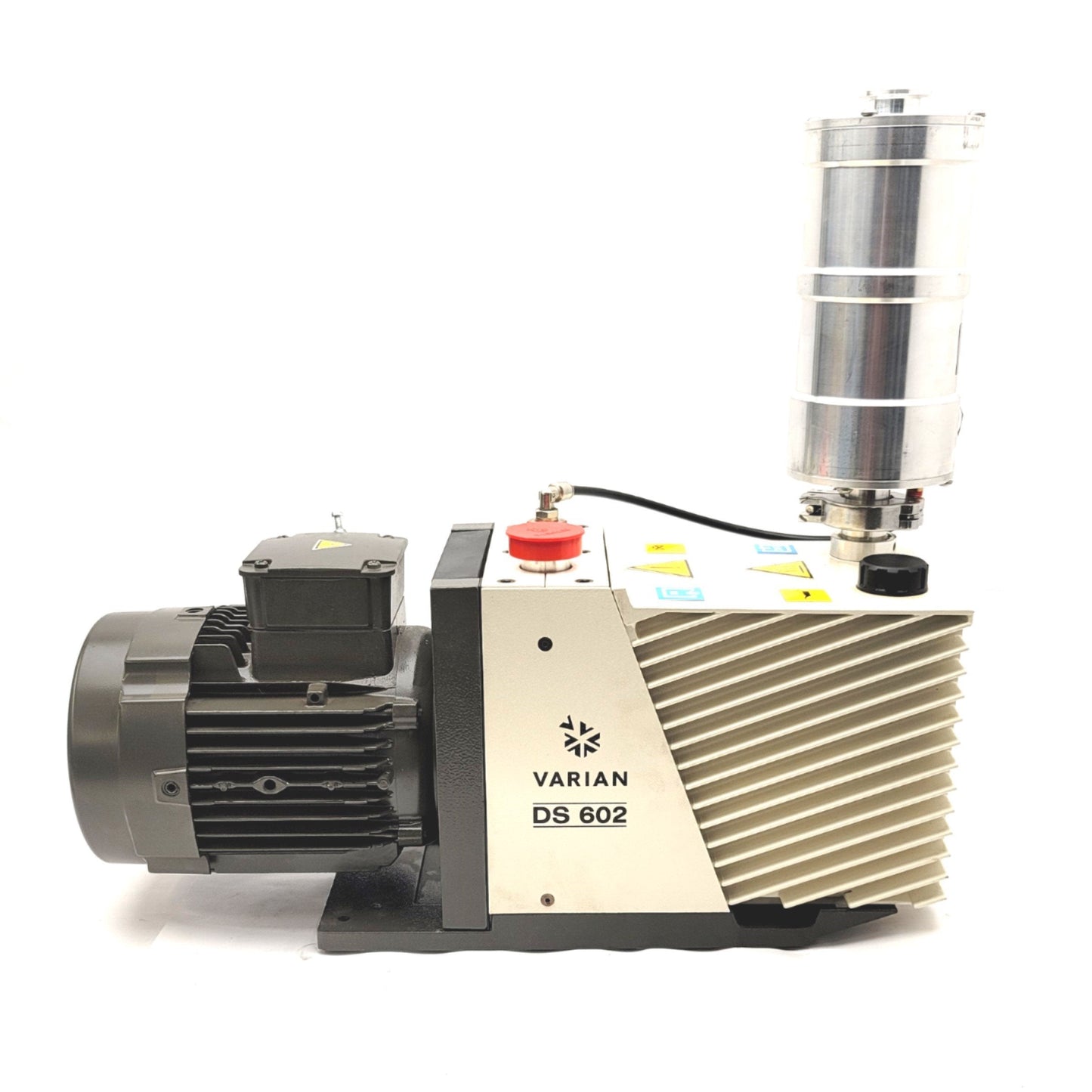 Used Varian DS-602 949-9336 Dual Stage Rotary Vacuum Pump 200-460VAC, 3-Ph, 21.4CFM