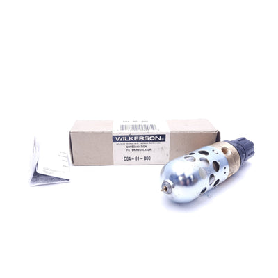 New – Open box Wilkerson C04-01-B00 Consolidation Filter/Regulator, 150 PSIG, 1/8" NPT