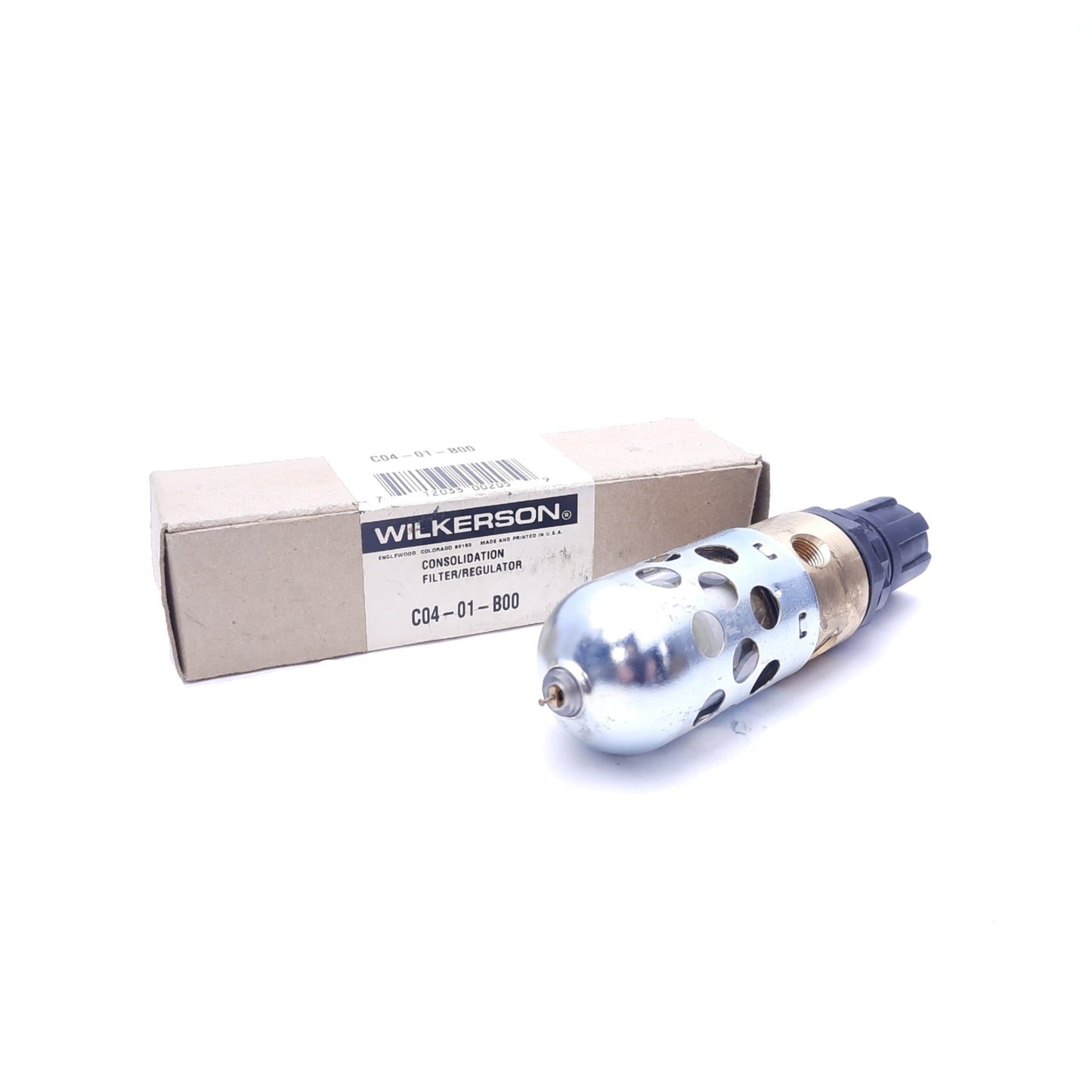 New – Open box Wilkerson C04-01-B00 Consolidation Filter/Regulator, 150 PSIG, 1/8" NPT