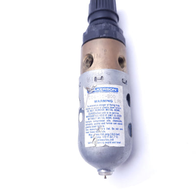 Used Wilkerson C04-01-B00 Pneumatic Filter/Regulator, 150 PSIG, 125°F Max, 1/8" NPT