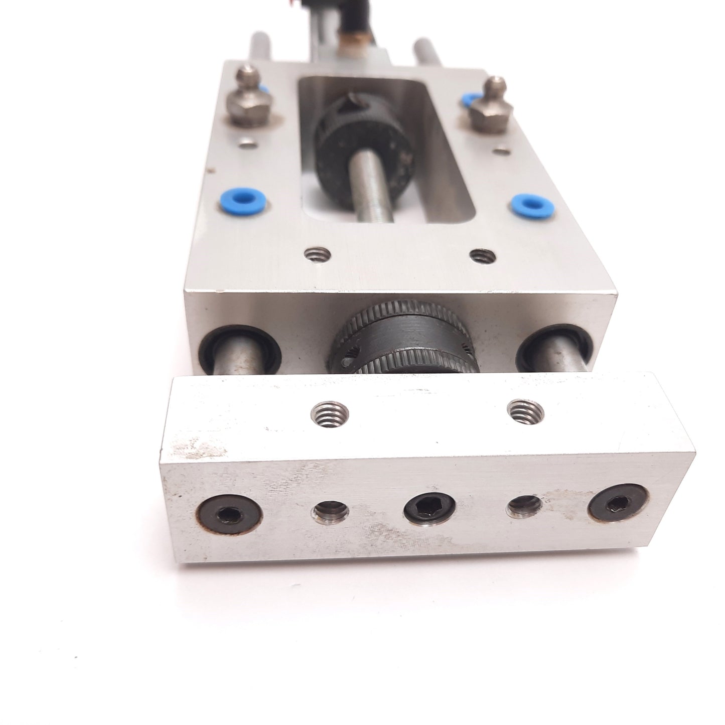 Used PHD ML-187348 Adjustable Linear Slide, Bore: 0.75", Stroke: 1", 1/8" NPT