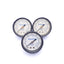 Used Lot of 3 Wilkerson 094-04 Pneumatic Pressure Gauges, 0-160 PSI, 1/8" NPT