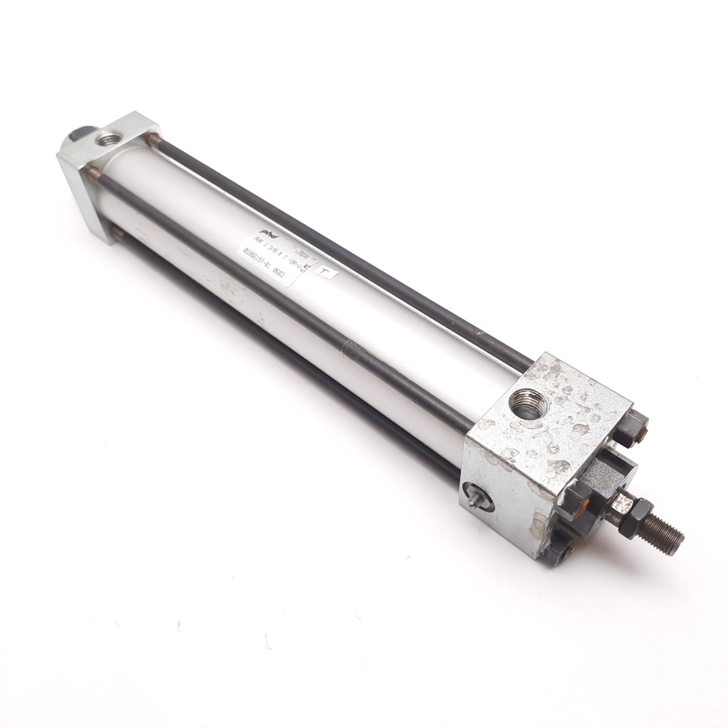 Used PHD AVK 1 3/8 x 7-DR-U Air Cylinder, Bore: 1-3/8", Stroke: 7", Ports: 1/4" NPT