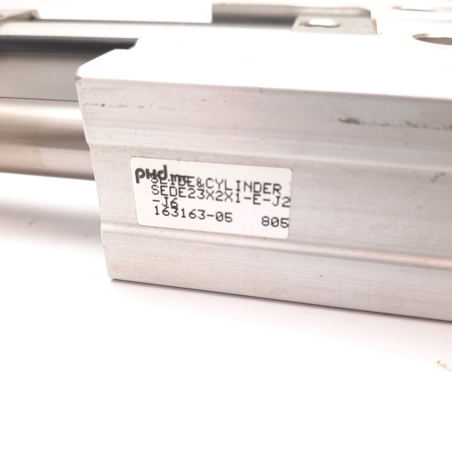 Used Phd SEDE23X2X1-E-J2-J6 Thruster Slide, 3-Position, Bore 1", Stroke 2", 1/8" NPT